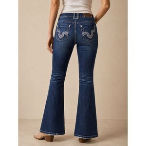 Vintage Y2K Hydraulic Juniors Size 3/4 Bootcut Flare Jeans Dark Wash